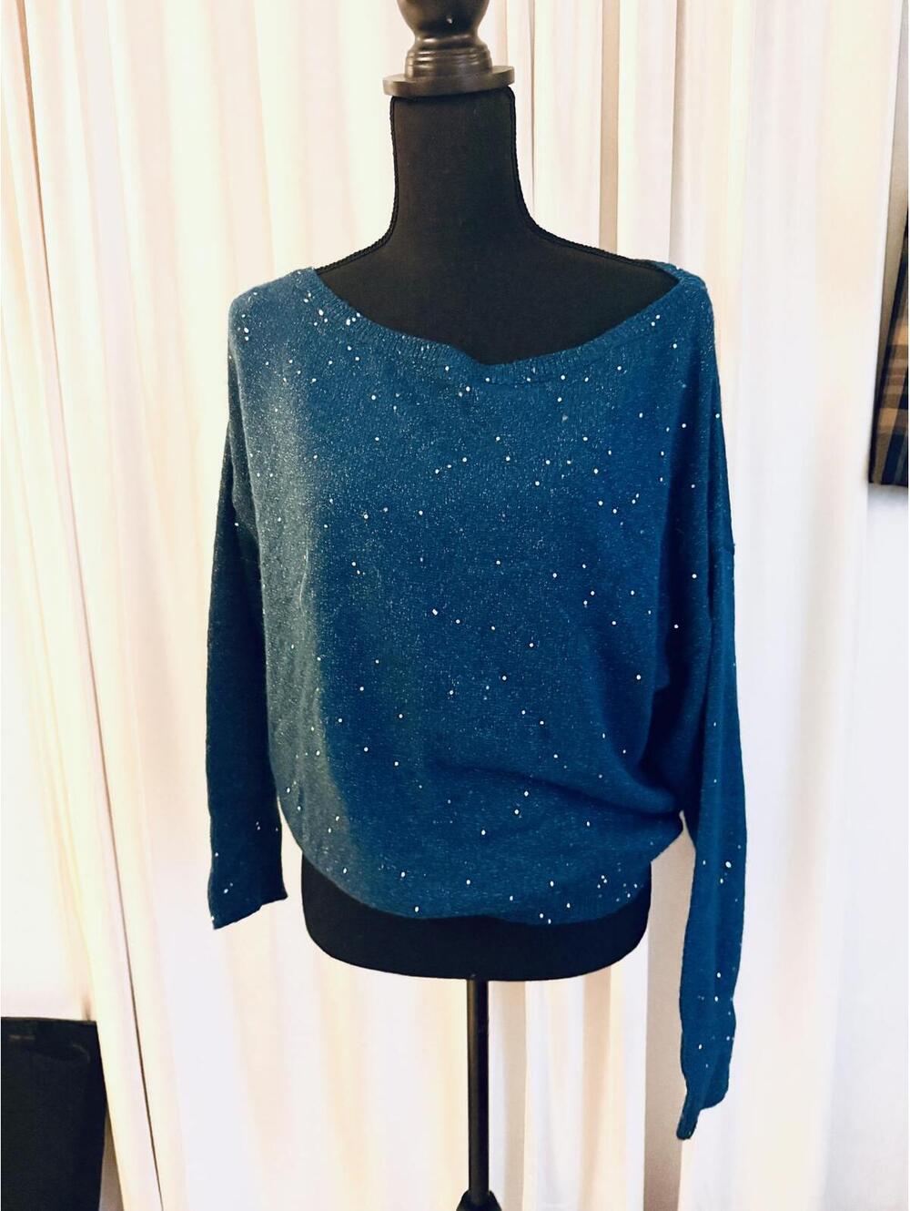 Banana Republic Women's Sequin Embellished Sweater, Size Large